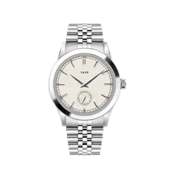 Vaer C1 Ceremony Cream 36mm on jubilee bracelet