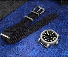 San Martin SN0143-G nylon strap with steel buckle