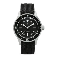 MKII Stingray II Keroman Date with acrylic bezel inlay on a black Nytex strap