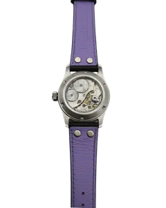 Bernhardt Manifest Architect display back showing the Waltham 15-jewel movement