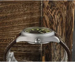 San Martin SN030-T2 bead-blasted titanium case profile