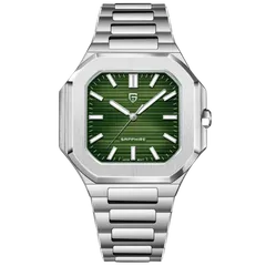 Pagani Design PD-YS019 with green dial on steel bracelet