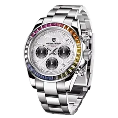 Pagani Design PD-1644 Rainbow with meteorite-pattern dial and gem-set rainbow bezel