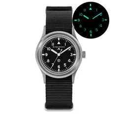 Militado ML13 SILLIONS limited edition with black dial on black nylon strap