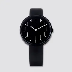 Anicorn TTT#2.5 Redundant watch, black, whose hands point to small printed clock hands