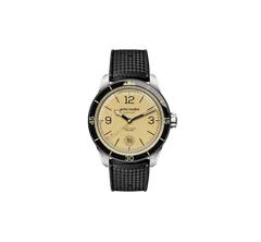 echo/neutra 1956 3H with khaki dial on tropical rubber strap