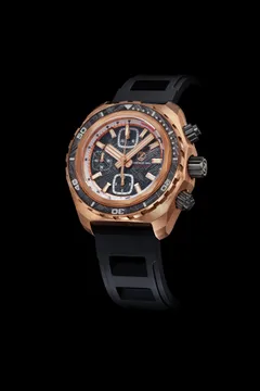 Zelos Hammerhead Chrono in bronze, meteorite dial and meteorite bezel insert