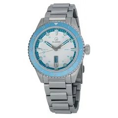 Islander Greenport with white dial, blue accents and light blue 12-hour bezel