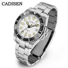 Cadisen C8238 with white dial and black bezel