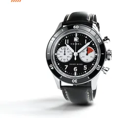 Hemel Air Strike, black dial with white subdials and tachymeter