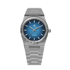 Pagani Design PD-YS020 with blue gradient dial on steel bracelet