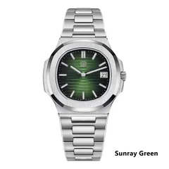 Watchdives WD0013 with green sunray dial
