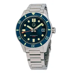 Islander Bayport 40mm with blue dial and blue ceramic bezel on H-link bracelet