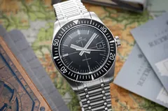 Timefactors Smiths Commander 71 PRS-71, black dial, on bracelet