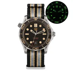 Watchdives WD007 39mm with vintage black date dial