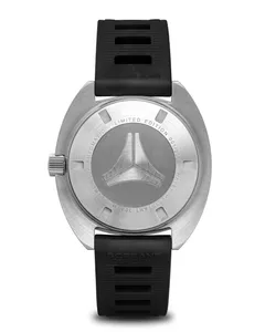 Synchron Ti300M Poseidon Deep Black, engraved caseback