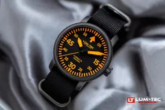 Lüm-Tec Combat B71 on a black nylon strap