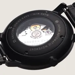 Exhibition caseback of the K452 Dawn showing the Miyota automatic movement