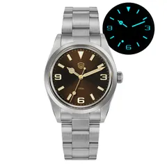 Watchdives WD1016 37mm with sunray brown dial