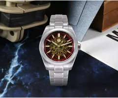San Martin SN0144-GX-5 39mm with Jian Zhan porcelain-pattern dial