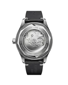 Undone Basecamp see-through caseback showing the NH35A movement