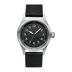 MKII Cruxible Type A-11 Non-date on a black rubber strap