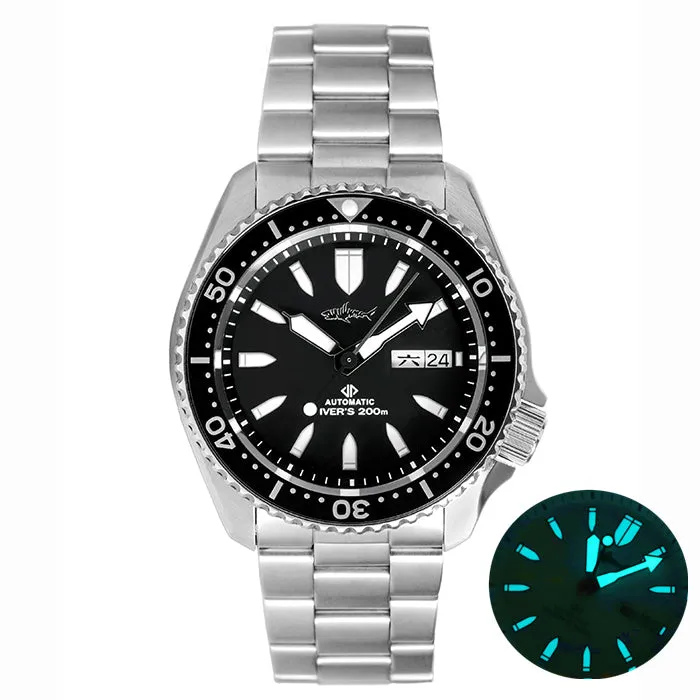 Heimdallr SKX007 V2K20 with black dial on 3-link bracelet