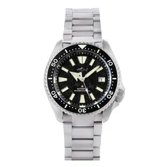 Heimdallr Titanium SKX007 with black dial on titanium bracelet