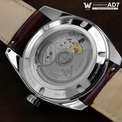 Wise Adamascus AD7 904L steel sapphire display caseback