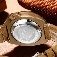 Addiesdive AD2104 solid steel caseback engraved "All stainless steel automatic movement NH35 Diver's 200M Addiesdive"