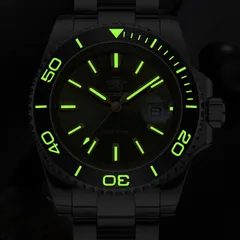 Addiesdive AD2510 green version in the dark, glowing green