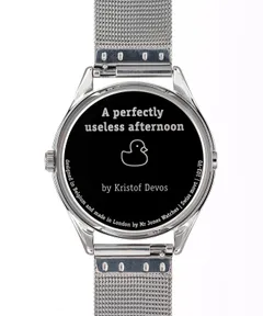 Mr Jones A Perfectly Useless Afternoon 37mm caseback printed with the title and artist's name