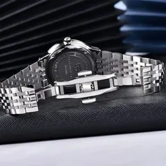 Pagani Design PD-1795 multi-link steel bracelet with butterfly clasp