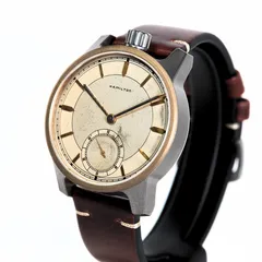 Vortic Lancaster 143 (43mm), one-off piece with an ivory Hamilton dial, titanium case and bronze bezel