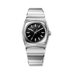 Brew Metric Lite, Silver and Black, steel case, black dial