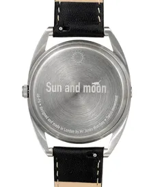 Mr Jones Sun and Moon steel caseback engraved with the title