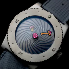 Isotope Hydrium Trippy, moiré dial with mushroom hands
