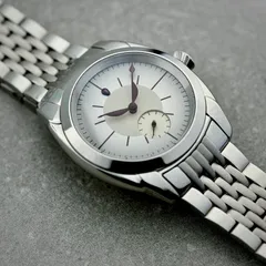 Mercury Seconds Society x Isotope, cream-to-grey sector dial