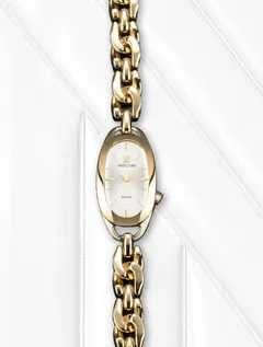 March LA.B Oblongue Continental, gold PVD case