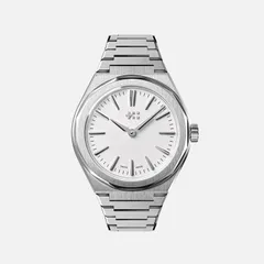 Christopher Ward The Twelve 660, White on steel bracelet