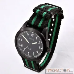 Timefactors Smiths Seafire PRS-37, angled view on NATO strap