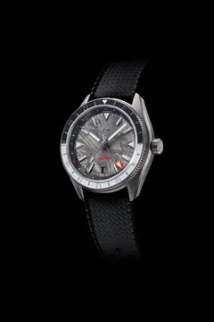 Zelos Horizons GMT 200m SS Meteorite, meteorite dial and black and light grey 24-hour bezel