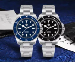 San Martin SN0111-G-B with snowflake hands in blue and black