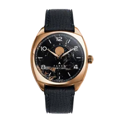 Farer Moonphase Stratton on black Granolo leather strap