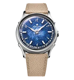 Atelier Wen Ancestra Jiāo, cobalt enamel dial with Arabic numerals