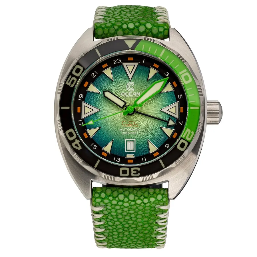 Ocean Crawler Core Diver GMT V3, Green/Green