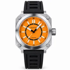 Aquatico Ironblock Tritium with orange dial
