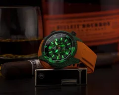 Ocean Crawler Lumed Carbon Fiber prototype, Lumed Carbon dial