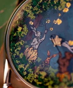 Mr Jones Starcatcher, close-up of the gilded dial