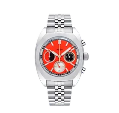 Vaer R1 Racing Chronograph Orange 38mm on jubilee bracelet